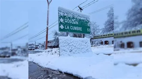 Primeras nevadas en Córdoba