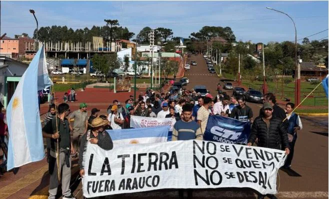 Arauco protesta de campesinos
