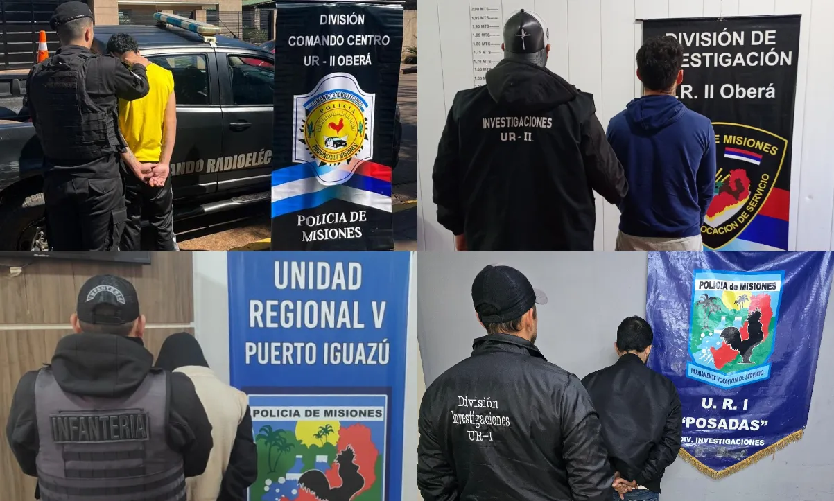 En Oberá, personal de la División Investigaciones de la Unidad Regional II arrestó a Sebastián R., de 31 años, quien tenía pedido de captura del Tribunal Penal N° 1 por un robo calificado en grado de tentativa. El 