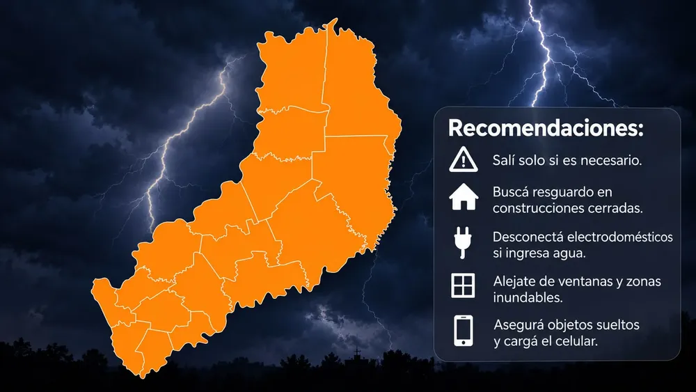 Alerta Naranja para Misiones