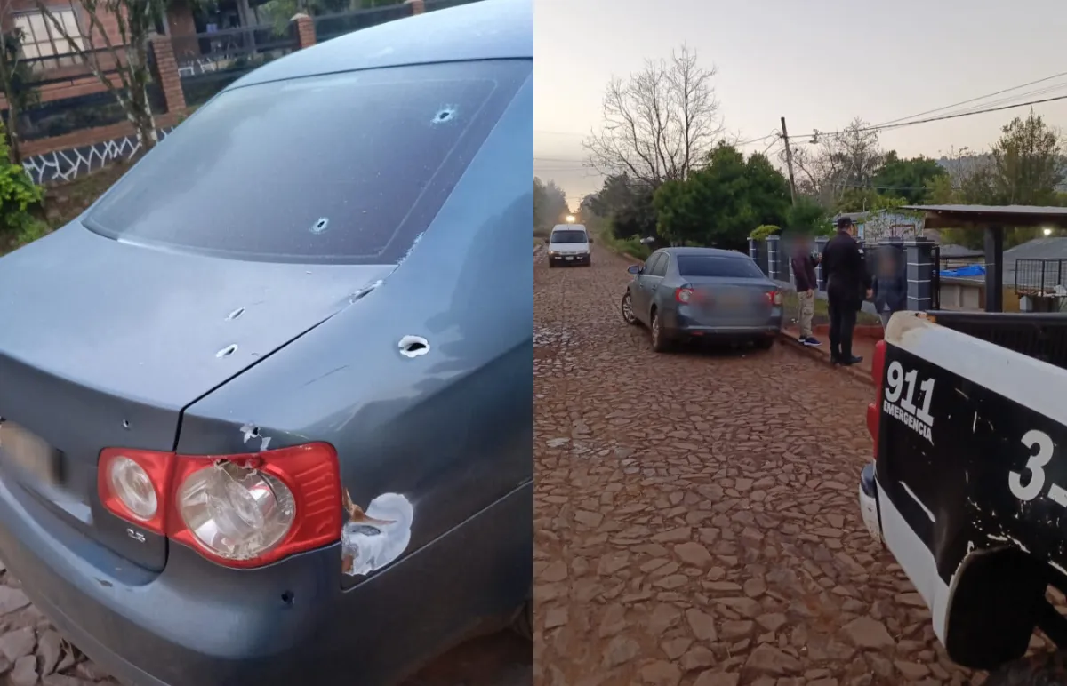 Puerto Piray_ balearon un auto e investigan un posible ataque dirigido