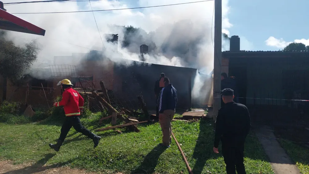 Se incendió una vivienda en Posadas no hubo heridos