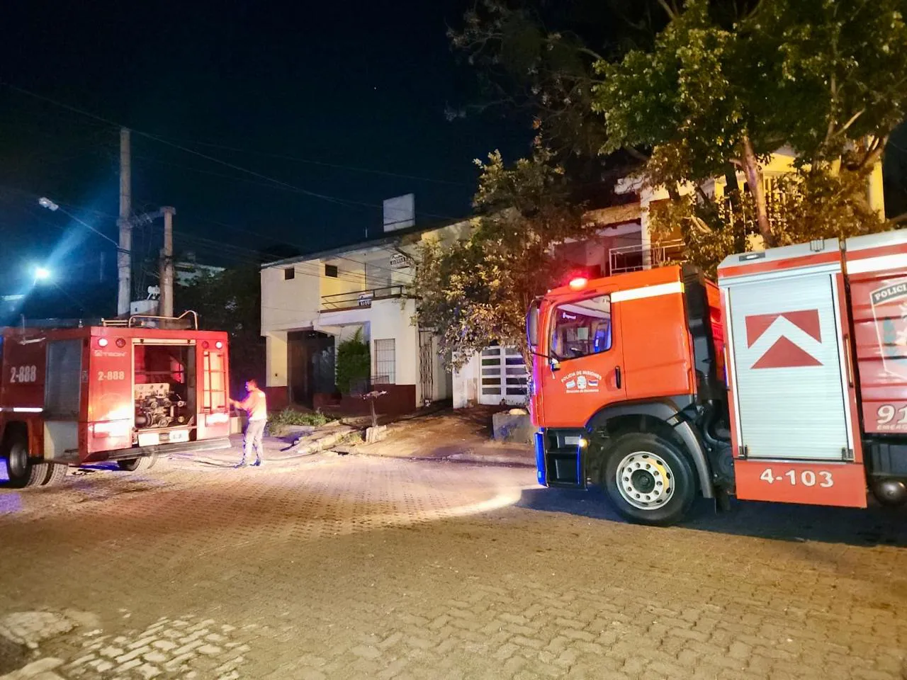 Incendio en Posadas