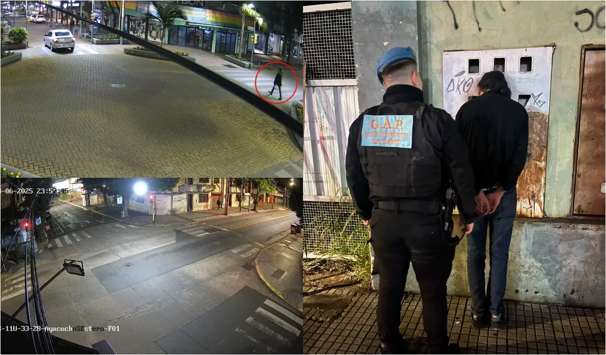 Videovigilancia del 911 detectó el refugio de un delincuente en Posadas