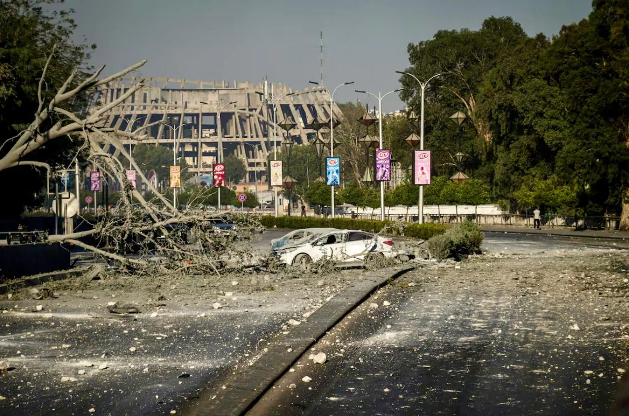 Bombardeo de Israel al Ministerio de Defensa en Damasco Siria