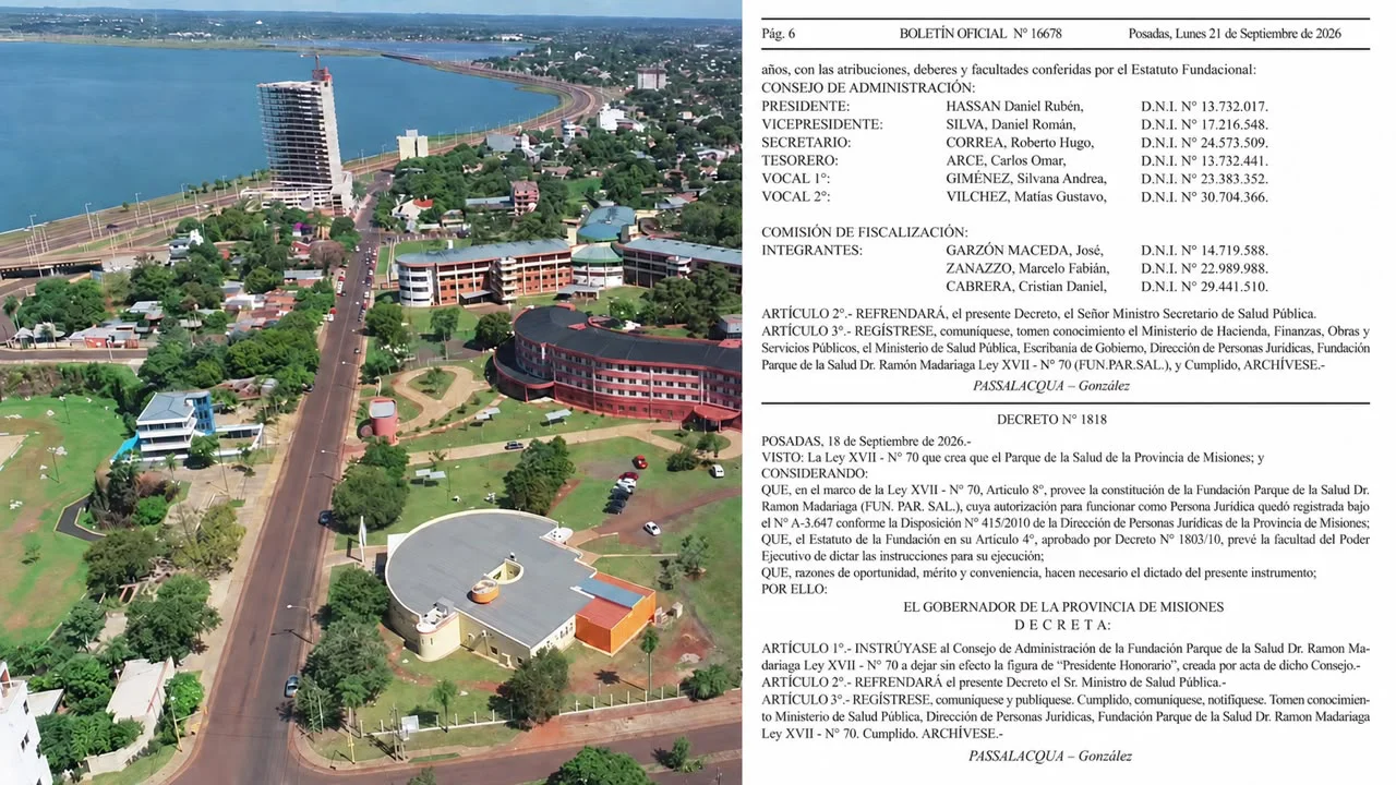 Parque de la Salud- Boletín Oficial