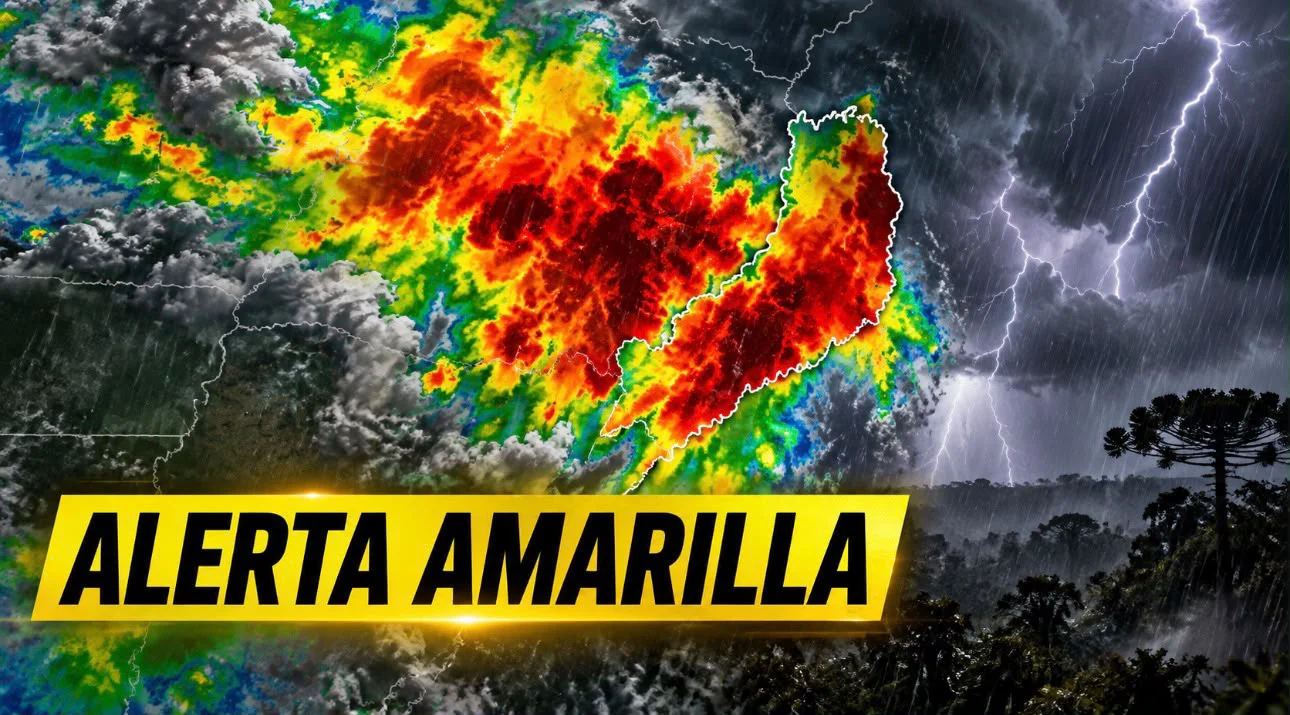 Alerta Amarilla por tormentas