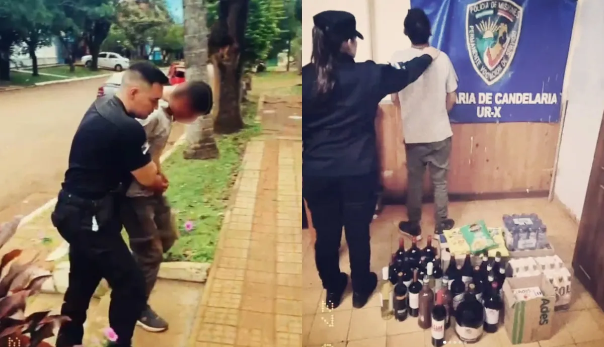 Detienen a ladrón de 24 años tras robar bebidas y snacks de una despensa en Candelaria