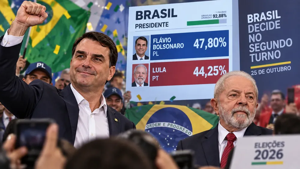 Flavio Bolsonaro gana la primera vuelta y hay balotage en octubre 
