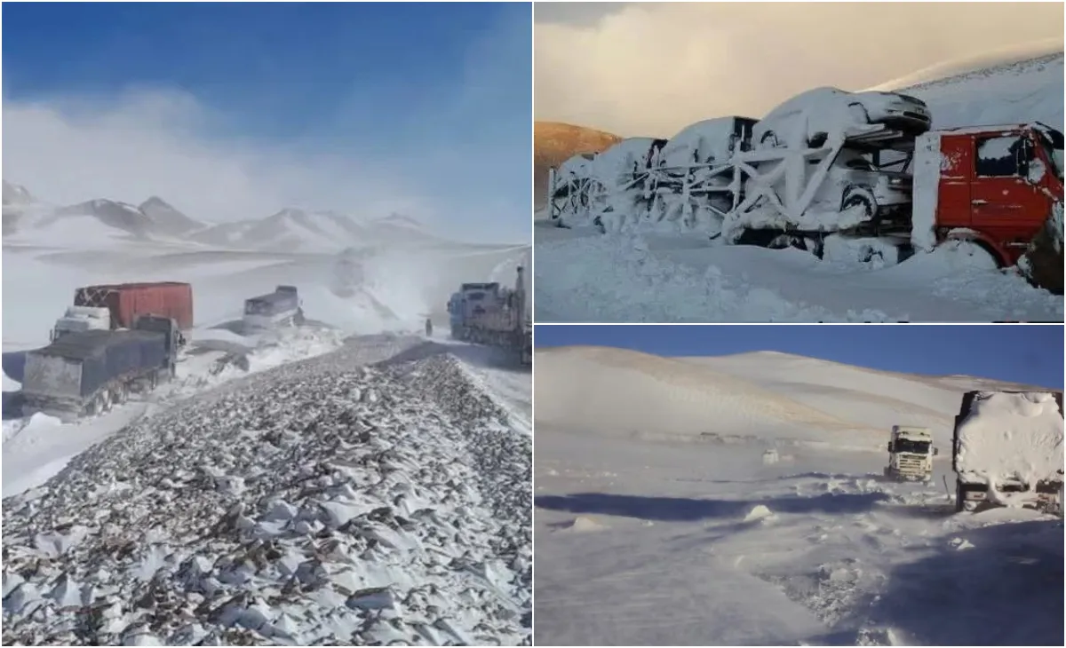 Nevada en Chile_ camioneros paraguayos atrapados sobrevivieron tomando mate