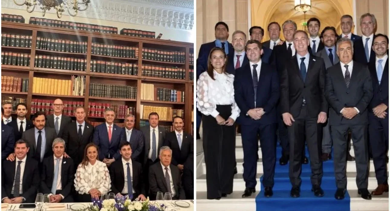 Milei con gobernadores en París
