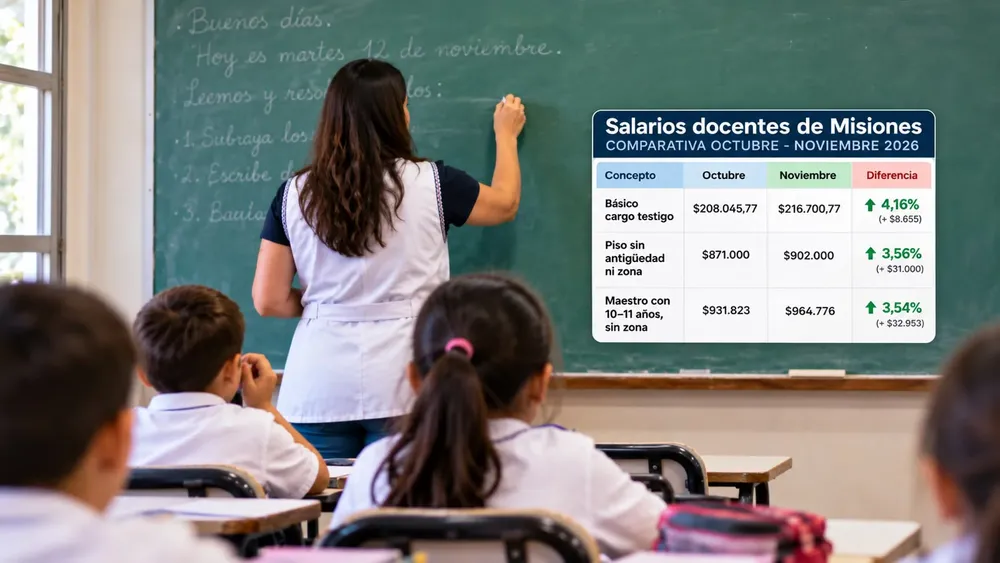 Docentes - Acuerdo salarial - Misiones