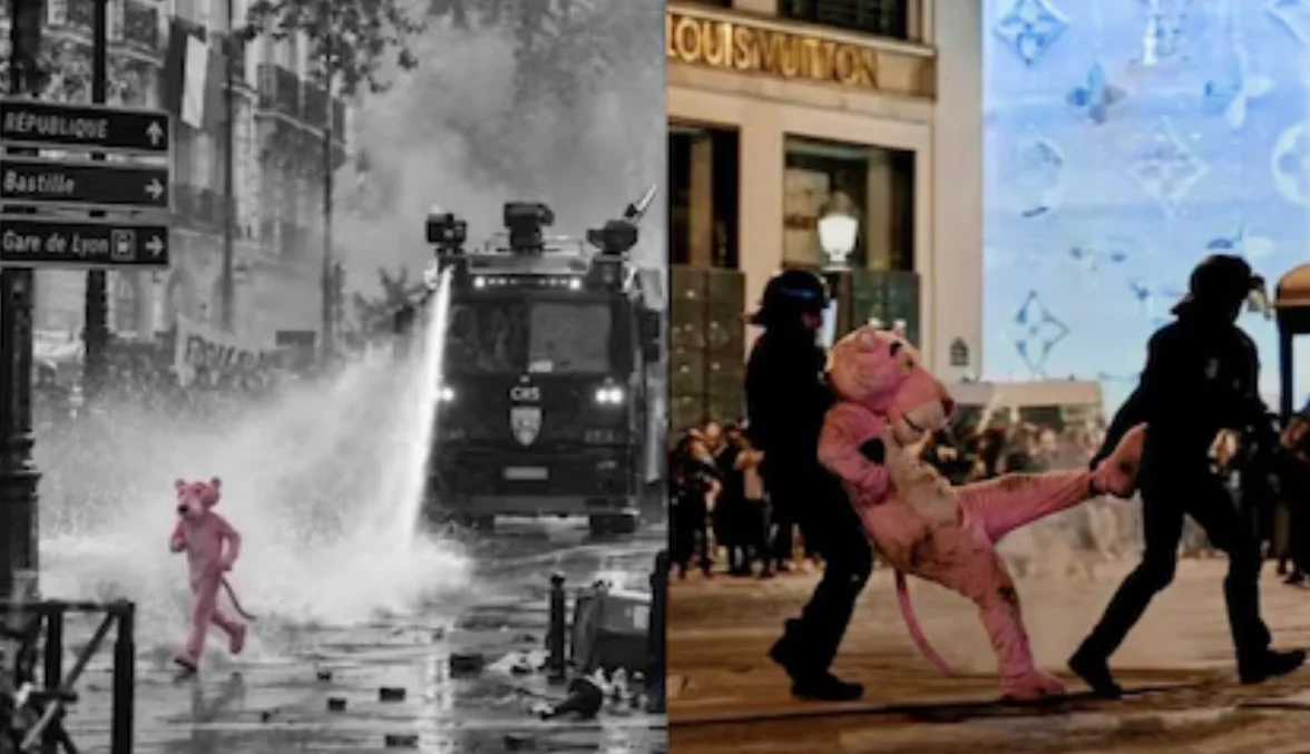 Memes - IA - protestas en Francia 