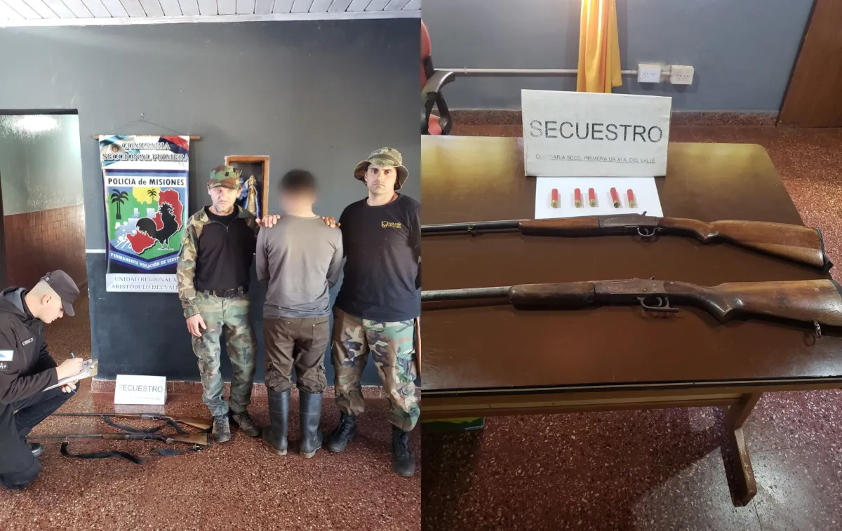 Aristóbulo del Valle_ cazador furtivo fue detenido en la reserva Cuña Pirú