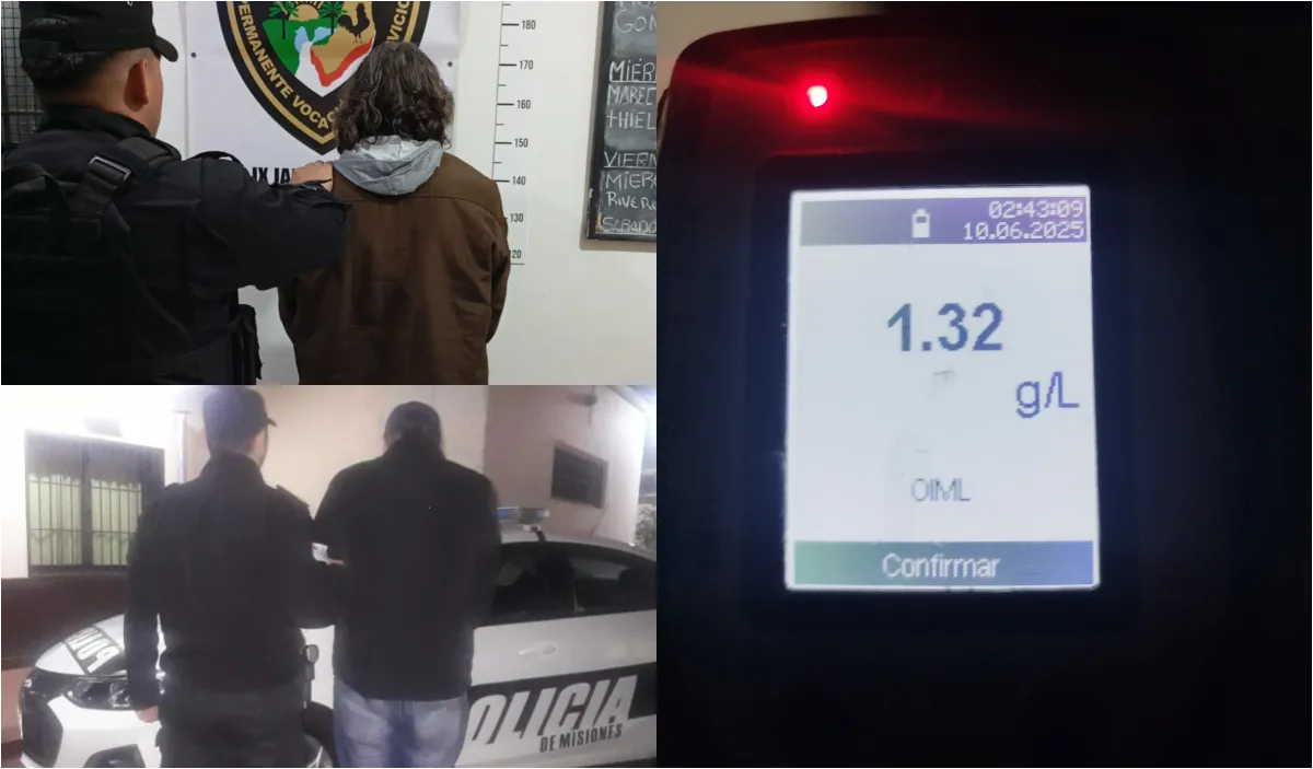 Detuvieron a conductores alcoholizados en Posadas, Jardín América y Oberá