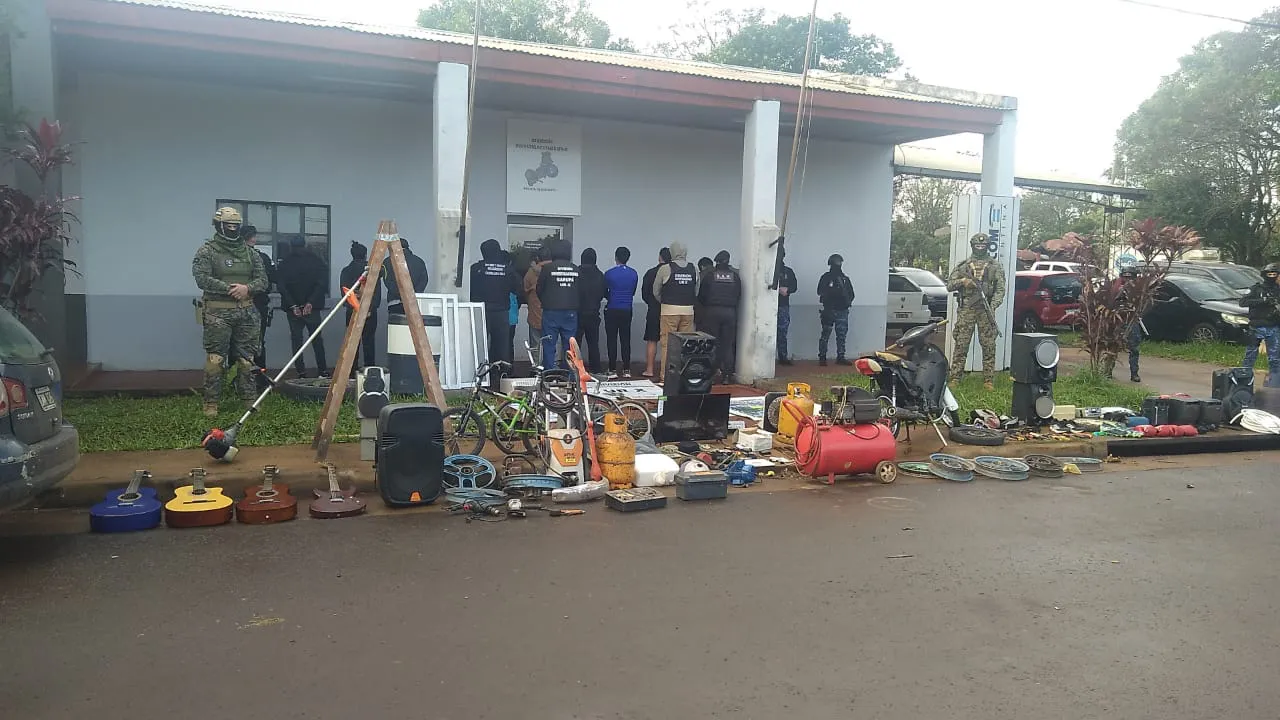 Megaoperativo desarticula banda delictiva en Posadas y Garupá
